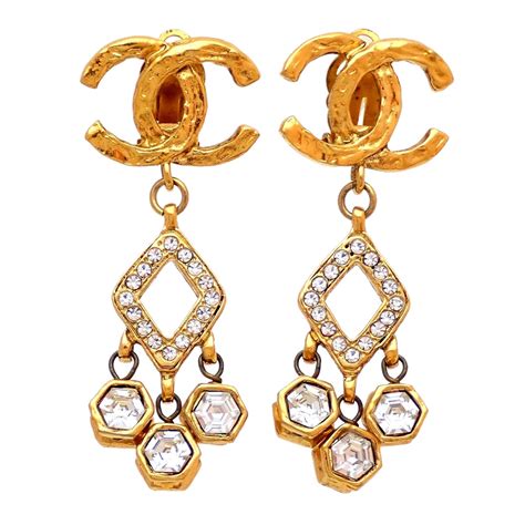 where can i buy chanel logo earrings online|Chanel earrings outlet.